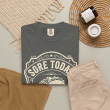 Load image into Gallery viewer, "Sore Today Eating Tacos Tomorrow" Funny Fitness Unisex Shirt - Workout Exercise T-Shirt for Men and Women