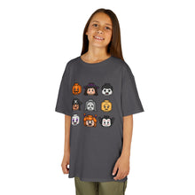 Load image into Gallery viewer, Trick-or-Treaters Set, Kids Halloween Graphic Tee, Spooky Themed T-Shirt for Kids, Halloween Costume Shirt, Party Wear, Fall Celebration Apparel