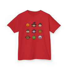 Load image into Gallery viewer, Trick-or-Treaters Set, Halloween Kids Tee with Fun Characters, Cute Halloween T-Shirt, Kids Costume Shirt, Spooky Vibe Shirt, Gift for Kids