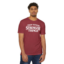 Load image into Gallery viewer, Stronger Things Fitness T-Shirt - VSOP Fitness Gym Tee (white font)