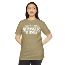 Load image into Gallery viewer, Stronger Things Fitness T-Shirt - VSOP Fitness Gym Tee (white font)