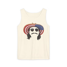 Load image into Gallery viewer, Average American Guy Tank Top - American Flag Sun Hat Graphic