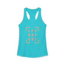 Load image into Gallery viewer, LFT HVY SHT: Ladies Racerback Tank (Sizes XS to 2XL) Coral