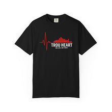 Load image into Gallery viewer, TROU HEART - Kansas City Skyline Adult Graphic Tee (“One Love. One Family.”)