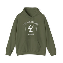 Load image into Gallery viewer, Gymwear Hoodie - "Live. Life. Love. Lift." Athletic Pullover