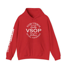 Load image into Gallery viewer, VSOP Health & Wellness Hoodie with LIVE LIFE LOVE LIFT (white font)