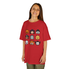 Load image into Gallery viewer, Trick-or-Treaters Set, Kids Halloween Graphic Tee, Spooky Themed T-Shirt for Kids, Halloween Costume Shirt, Party Wear, Fall Celebration Apparel
