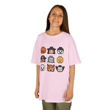 Load image into Gallery viewer, Trick-or-Treaters Set, Kids Halloween Graphic Tee, Spooky Themed T-Shirt for Kids, Halloween Costume Shirt, Party Wear, Fall Celebration Apparel