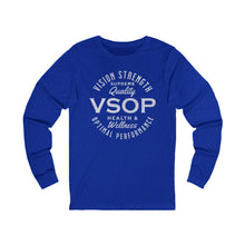 Load image into Gallery viewer, VSOP Health & Wellness Long Sleeve (white font)