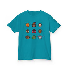 Load image into Gallery viewer, Trick-or-Treaters Set, Halloween Kids Tee with Fun Characters, Cute Halloween T-Shirt, Kids Costume Shirt, Spooky Vibe Shirt, Gift for Kids