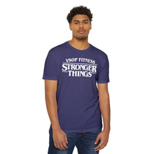 Load image into Gallery viewer, Stronger Things Fitness T-Shirt - VSOP Fitness Gym Tee (white font)