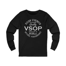 Load image into Gallery viewer, VSOP Health & Wellness Long Sleeve (white font)
