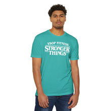 Load image into Gallery viewer, Stronger Things Fitness T-Shirt - VSOP Fitness Gym Tee (white font)