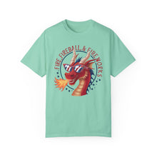 Load image into Gallery viewer, Fire, Fireball, Fireworks, Firecracker, 4th of July shirt, Unisex, Comfort Colors, Comfy, Unique, 90s