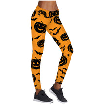 Load image into Gallery viewer, 22 Choices: Printed Halloween Yoga Pants, Halloween Leggings, High Stretch, Women's Leggings