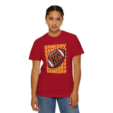 Load image into Gallery viewer, KC Game Day Football T-shirt, Unisex Sports Apparel, Perfect for Tailgating, College Football Fan Gear, Gift for Sports Lovers