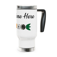 Load image into Gallery viewer, Custom Stainless Steel Travel Mug with Handle, 14 oz, Science Teacher, Back to School, Classroom