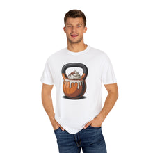 Load image into Gallery viewer, Pumpkin Spiced Latte T-Shirt with Kettlebell Design, Gym Gift, Workout Apparel, Unisex Activewear, Weightlifting Humor, Casual Wear