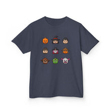 Load image into Gallery viewer, Trick-or-Treaters Set, Halloween Kids Tee with Fun Characters, Cute Halloween T-Shirt, Kids Costume Shirt, Spooky Vibe Shirt, Gift for Kids