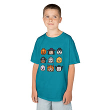 Load image into Gallery viewer, Trick-or-Treaters Set, Kids Halloween Graphic Tee, Spooky Themed T-Shirt for Kids, Halloween Costume Shirt, Party Wear, Fall Celebration Apparel