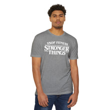 Load image into Gallery viewer, Stronger Things Fitness T-Shirt - VSOP Fitness Gym Tee (white font)