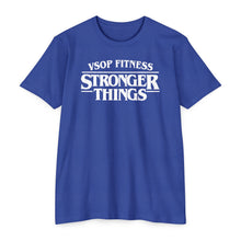 Load image into Gallery viewer, Stronger Things Fitness T-Shirt - VSOP Fitness Gym Tee (white font)