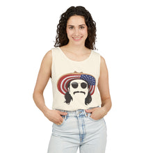 Load image into Gallery viewer, Average American Guy Tank Top - American Flag Sun Hat Graphic