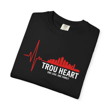 Load image into Gallery viewer, TROU HEART - Kansas City Skyline Adult Graphic Tee (“One Love. One Family.”)