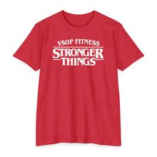 Load image into Gallery viewer, Stronger Things Fitness T-Shirt - VSOP Fitness Gym Tee (white font)