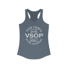 Load image into Gallery viewer, VSOP Health & Wellness Women's Racerback Tank (white font)