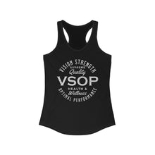 Load image into Gallery viewer, VSOP Health & Wellness Women's Racerback Tank (white font)