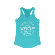 Load image into Gallery viewer, VSOP Health & Wellness Women's Racerback Tank (white font)