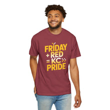 Load image into Gallery viewer, Unisex Garment-Dyed T-Shirt - KC Pride Friday, Fun Casual Wear, Gift for Friends & Family, Everyday Comfort