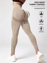 Load image into Gallery viewer, Matte Washed Seamless Booty Poppin' Yoga Pants, High Waist Hip Lift Fitness Pants, Yoga Leggings
