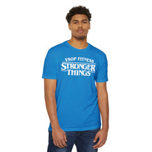 Load image into Gallery viewer, Stronger Things Fitness T-Shirt - VSOP Fitness Gym Tee (white font)
