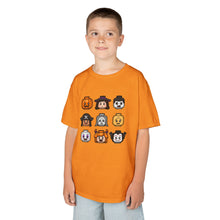 Load image into Gallery viewer, Trick-or-Treaters Set, Kids Halloween Graphic Tee, Spooky Themed T-Shirt for Kids, Halloween Costume Shirt, Party Wear, Fall Celebration Apparel