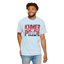 Load image into Gallery viewer, Khmer Pride Garment-Dyed T-Shirt, Unisex Wear, Cambodian Pride Apparel, Cultural Celebration Shirt, Gift for Khmer Heritage