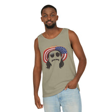 Load image into Gallery viewer, Average American Guy Tank Top - American Flag Sun Hat Graphic
