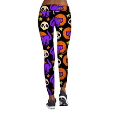 Load image into Gallery viewer, 22 Choices: Printed Halloween Yoga Pants, Halloween Leggings, High Stretch, Women's Leggings