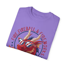 Load image into Gallery viewer, Fire, Fireball, Fireworks, Firecracker, 4th of July shirt, Unisex, Comfort Colors, Comfy, Unique, 90s