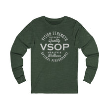 Load image into Gallery viewer, VSOP Health & Wellness Long Sleeve (white font)