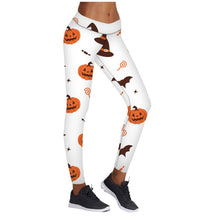 Load image into Gallery viewer, 22 Choices: Printed Halloween Yoga Pants, Halloween Leggings, High Stretch, Women's Leggings