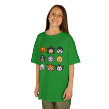 Load image into Gallery viewer, Trick-or-Treaters Set, Kids Halloween Graphic Tee, Spooky Themed T-Shirt for Kids, Halloween Costume Shirt, Party Wear, Fall Celebration Apparel