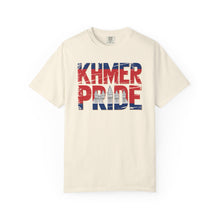 Load image into Gallery viewer, Khmer Pride Garment-Dyed T-Shirt, Unisex Wear, Cambodian Pride Apparel, Cultural Celebration Shirt, Gift for Khmer Heritage