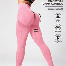 Load image into Gallery viewer, Matte Washed Seamless Booty Poppin' Yoga Pants, High Waist Hip Lift Fitness Pants, Yoga Leggings