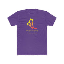 Load image into Gallery viewer, WALKING WARRIORS: Men's Cotton Crew Tee: Yellow/Red