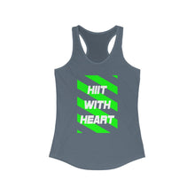 Load image into Gallery viewer, HIIT FITT Women's Racerback Tank: HIIT WITH HEART (7 Colors)