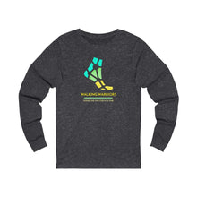 Load image into Gallery viewer, WALKING WARRIORS: Unisex Jersey Long Sleeve: Teal/Yellow (2 colors)