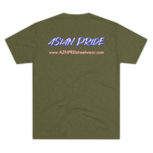 Load image into Gallery viewer, AZN PRD Super Soft Tri-Blend Tee: Asian Pride w/ website on back (5 Colors)