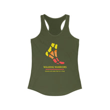 Load image into Gallery viewer, WALKING WARRIORS: Duo-Blend Racerback Tank: Yellow/Red (5 colors)